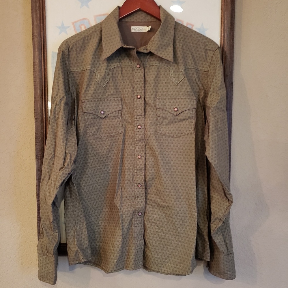 Ladies Rockies pearl snap